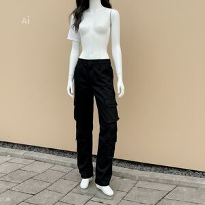 Black Cargo Trousers